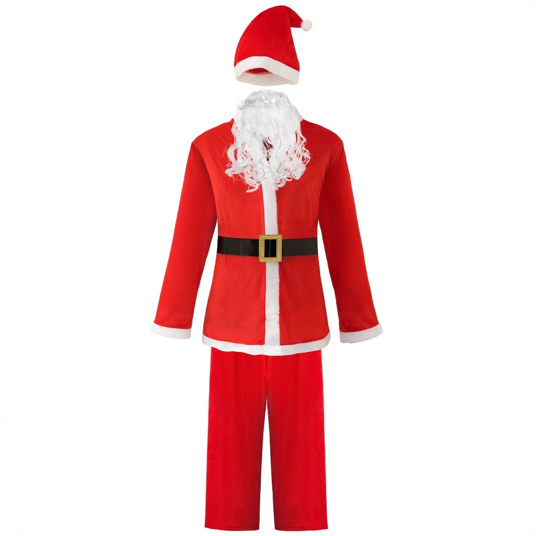4 комплекта комбинированных костюмов Санта-Клауса для европейских и американских вечеринок