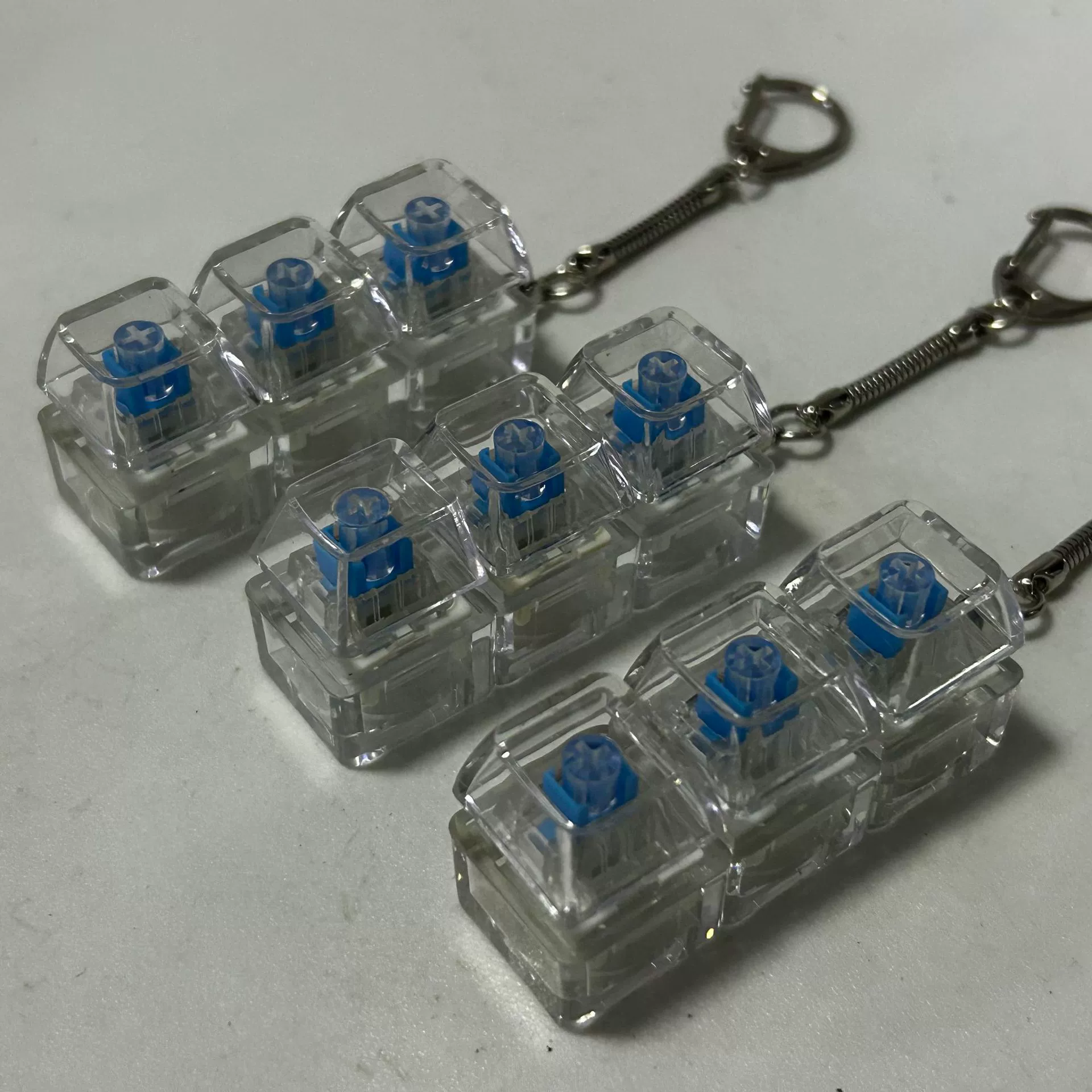 Механическая клавиатура, светящийся прозрачный вал, хрустальный колпачок для клавиш XDA, декомпрессионная игрушка, школьная сумка, подвеска