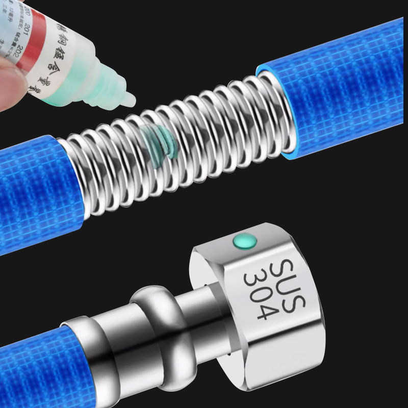 304ステンレス製ベローズ給湯器給水管ホース4分水管金属防爆熱熱水家庭用給湯管|undefined