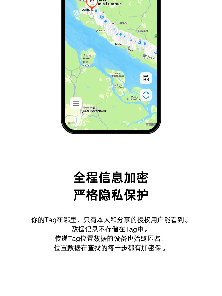 Dual-system GPS tracker for Apple and Android devices, anti-lost locator, smart global Bluetooth tracker for pets