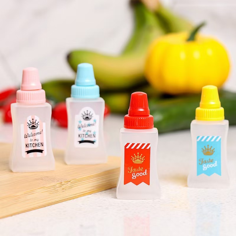 キッチン家庭用ミニ調味料ボトルトマトサラダハニースクイーズボトルソースボトル食品グレードのスクイーズボトルクロスボーダー|undefined
