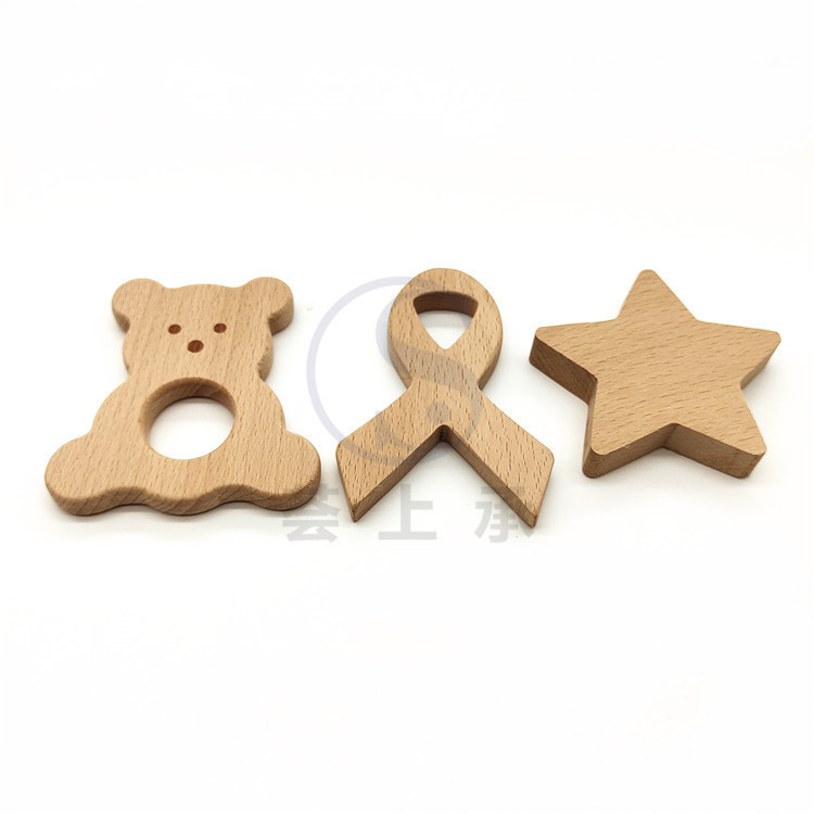 木製幼児おもちゃガラガラおしゃぶり赤ちゃん 100 日写真小道具アクセサリーおもちゃ木製リング