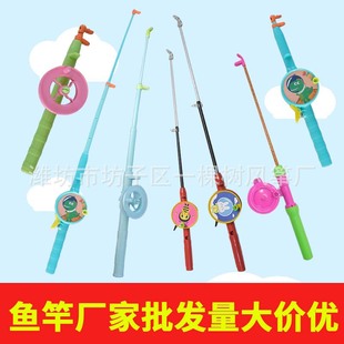 Weifang explosion fishing rod kite fishing rod children's cartoon dynamic plastic special anti-reverse belt line manufacturers wholesale