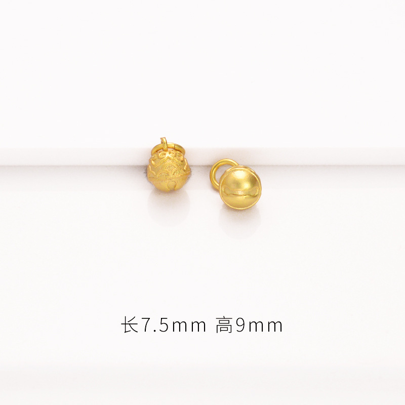 沙金部品diyアクセサリー鈴ペンダント古法金ブレスレット手串小ペンダントネックレス装飾材料|undefined