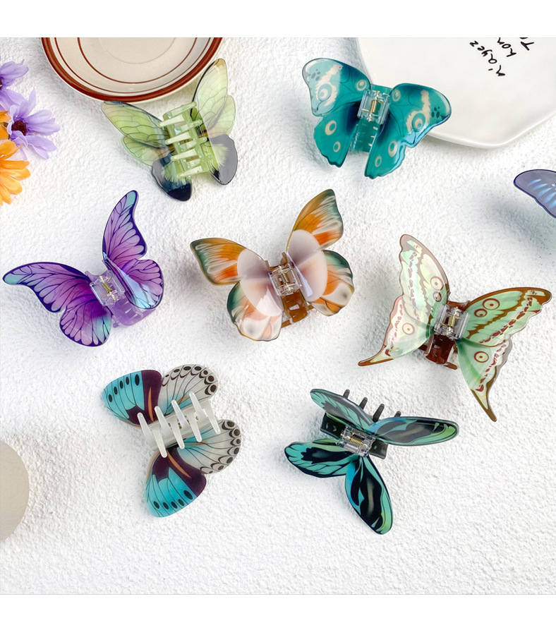 72g Weight Hair Claws Hair Accessories Type Simple Style Women's Butterfly Arylic Hair Claws