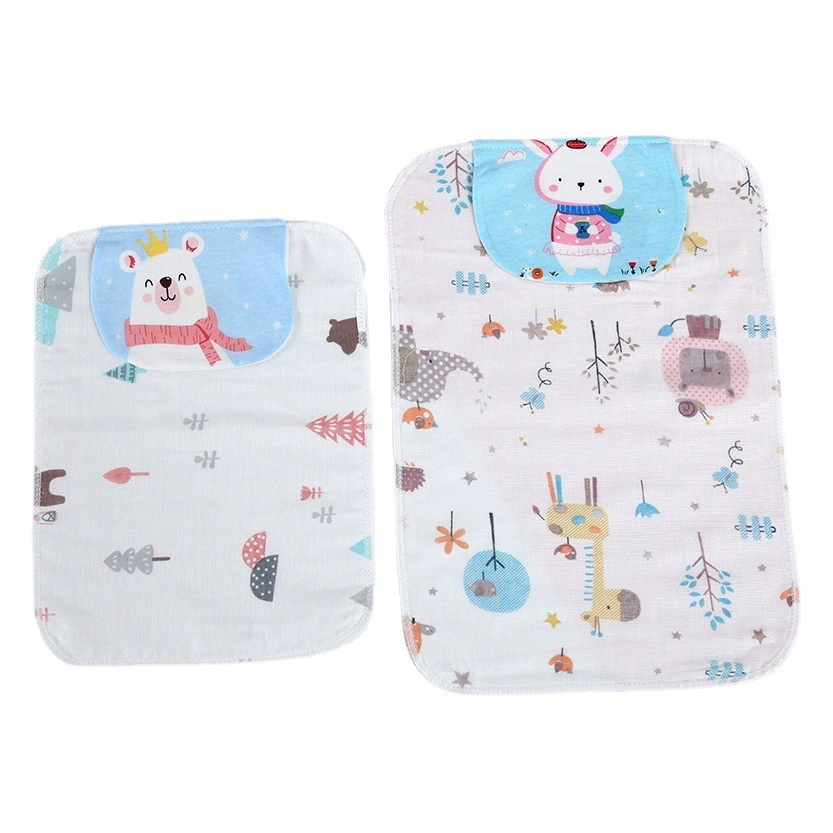 Хлопковое Марлевое полотенце для пота Дети 4 слоя детское полотенце для пота детский сад Хлопковое полотенце для пота большая подушка полотенце для спины оптом