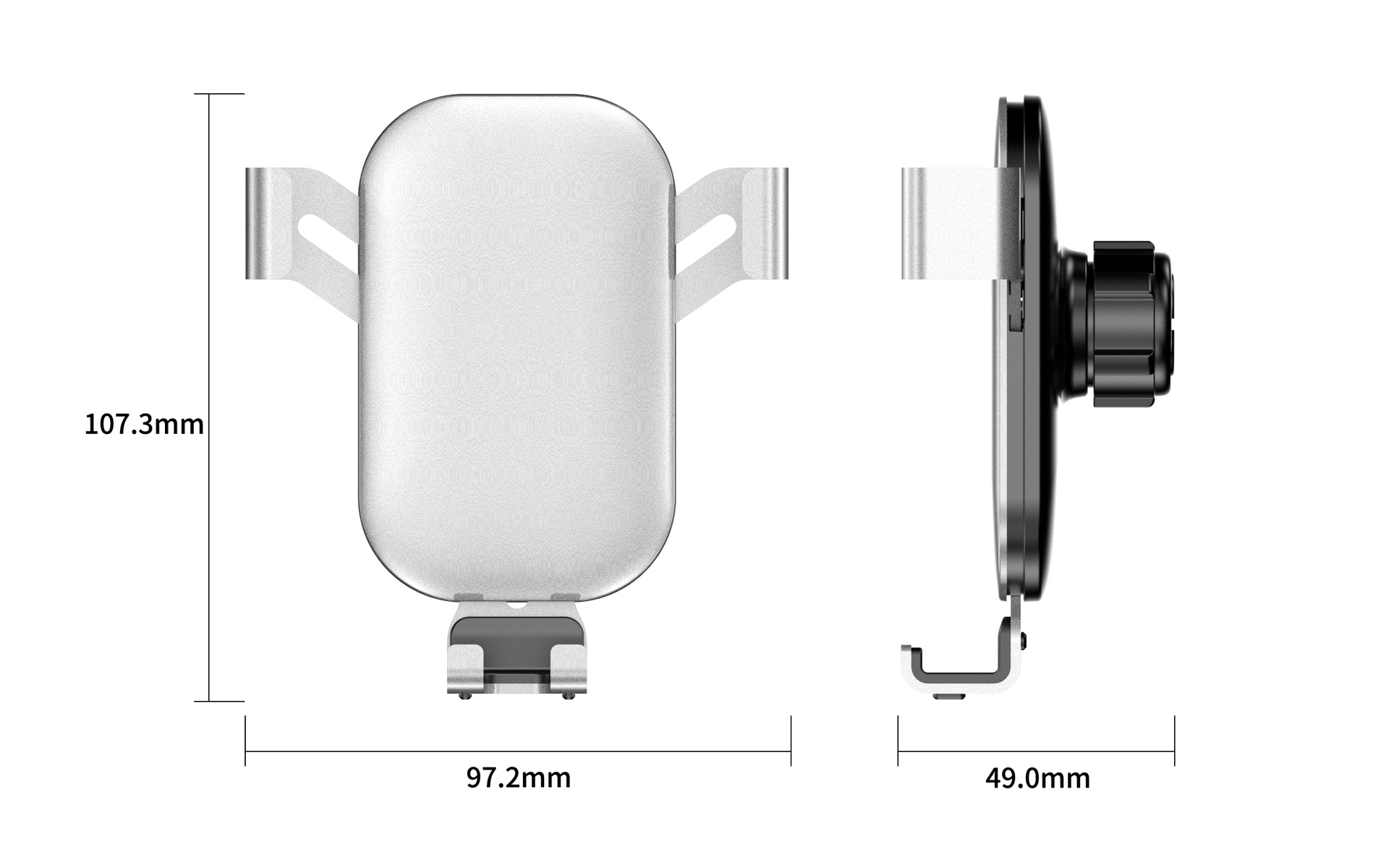 J29 soporte para teléfono móvil para automóvil soporte de navegación por gravedad salida de aire soporte totalmente metálico panel de soporte para automóvil