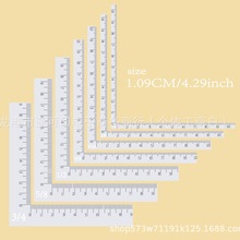 L型亚克力高透明硅胶手帐印章手柄手账透明块DIY转印纸卡角尺