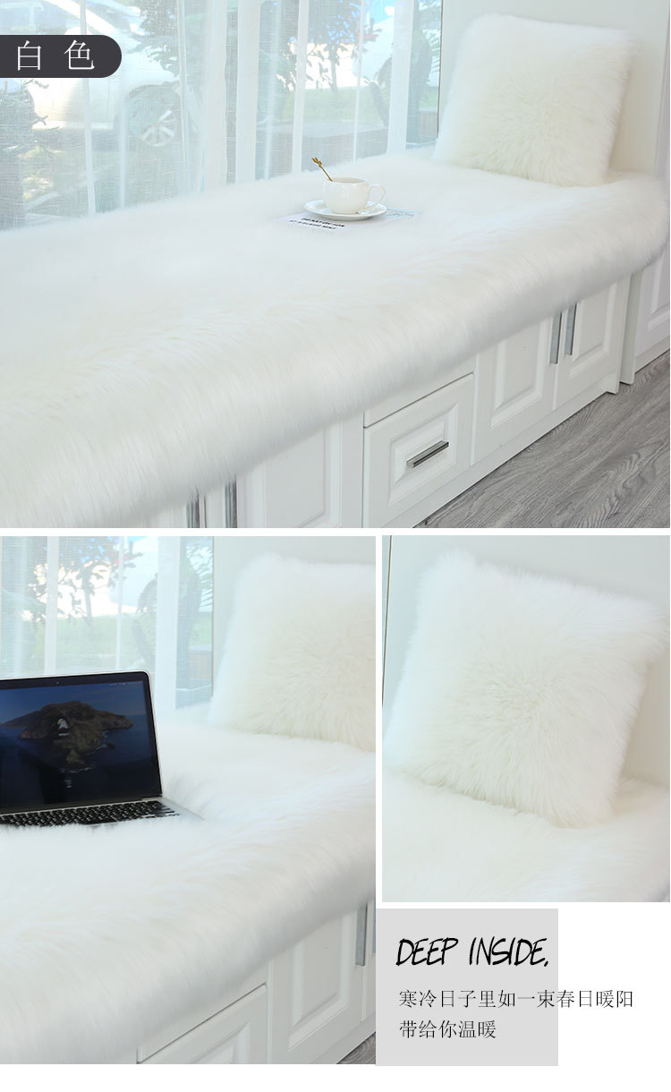 New Chinese Style Red Large Oversized Chair Cushion Imitation Cashmere Door Mat Living Room Decoration High-End Blue Opening Foot Carpet