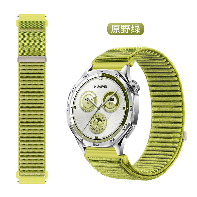 Huawei gt5/watch5 ナイロンストラップ、ワイルドマウンテンパターンナイロンループストラップ 18/22mm ユニバーサルに適しています。|undefined
