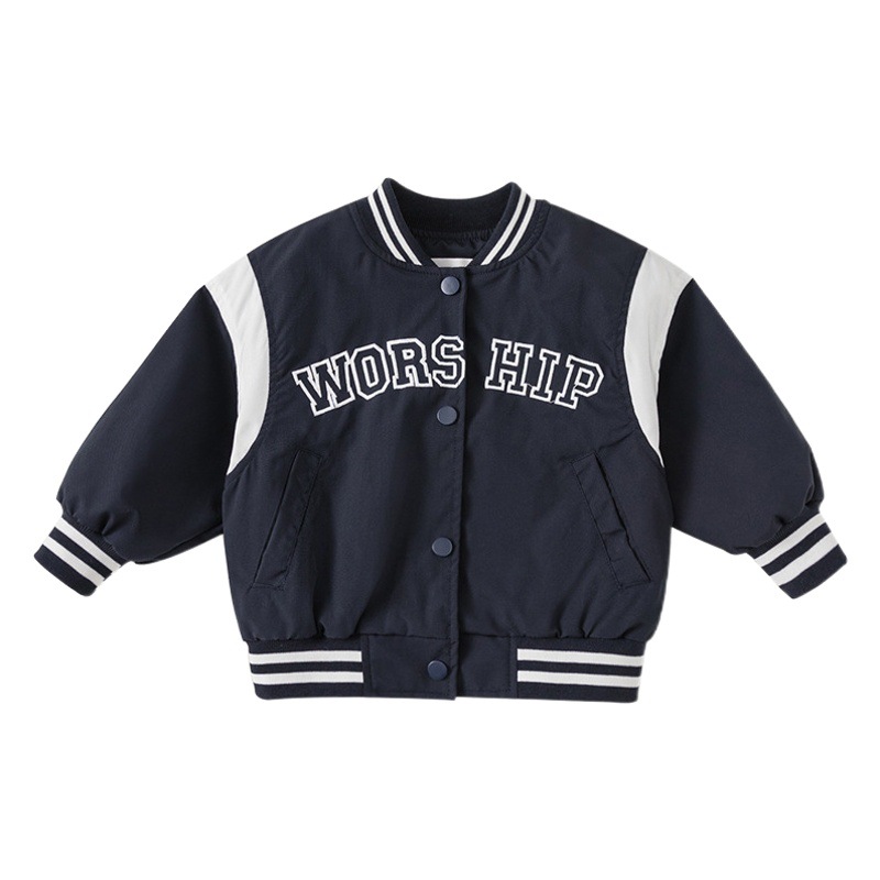 Youbao ropa para niños chaqueta casual para niños chaqueta corta primavera parche para niños bordado uniforme de béisbol CY84051