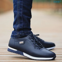 Men's PU Leather Business Casual Shoes for Man Outdoor