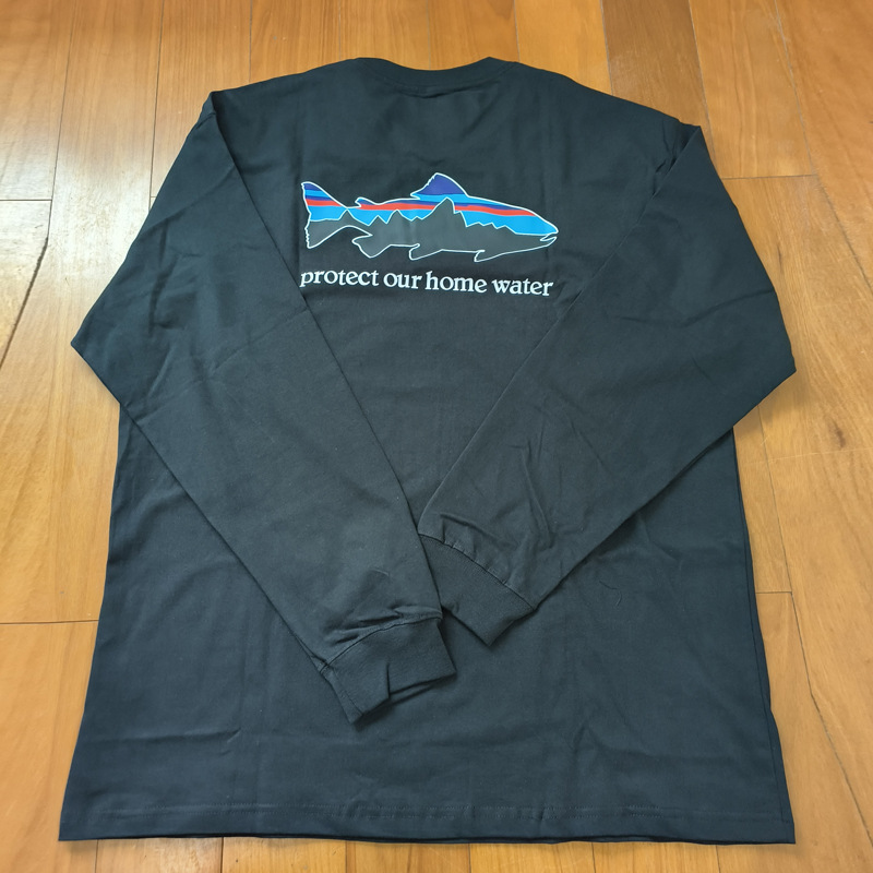 Logotipo de comercio exterior Classic Outdoor Mountain Series Camiseta de manga larga del mismo estilo para hombres y mujeres