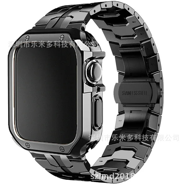 Iron Man Stainless Steel Strap TPU Armor Case suit for Apple Watch Apple Watch
