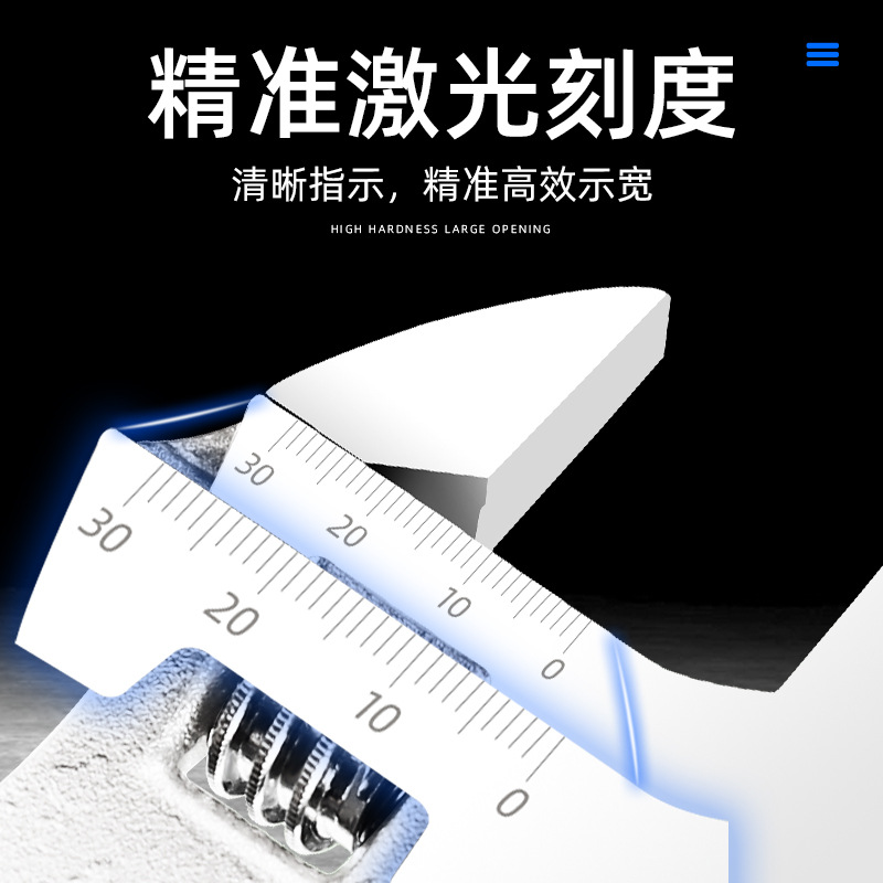 Wholesale adjustable wrench household multifunctional universal wrench live mouth board tool 6/8/10/12 inch adjustable wrench