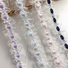 蝴蝶结镂空丝带diy褶皱手工装洛丽塔痛包辅料材料穿蕾丝花边