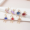 Dancing enamel, brooch, pin, accessory, 2022 collection, Korean style, wholesale