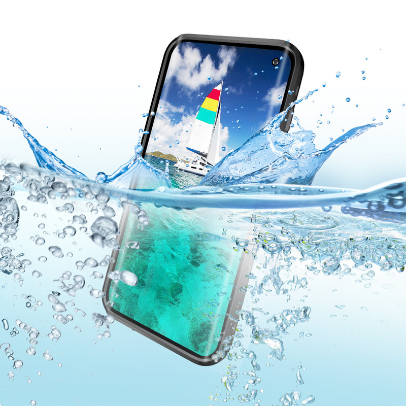 Red Pepper Waterproof Case Suitable for Samsung Galaxy S10 Mobile Phone Case Outdoor Swimming Protective Cover Anti-Fall Protective Case