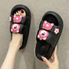 Strawberry platform, summer slippers, fashionable cute footwear for beloved, non-slip slide