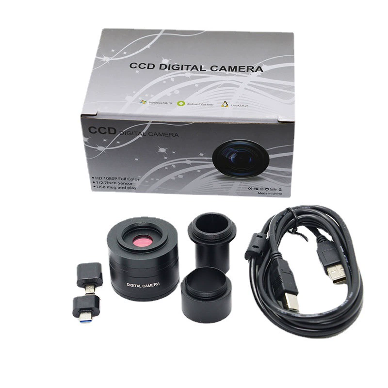 Астрономический телескоп/микроскоп электронный окуляр CCD камера Подключение компьютера мобильного телефона съемка фотографии 200 Вт пикселей