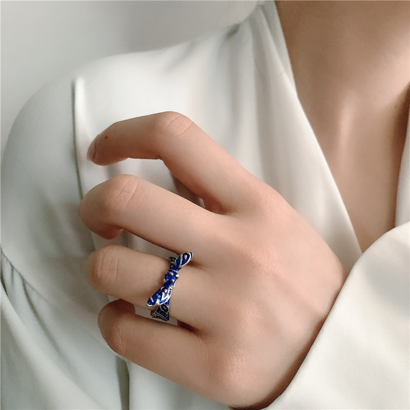 Fashion Paint Bow Knot Ring display picture 9