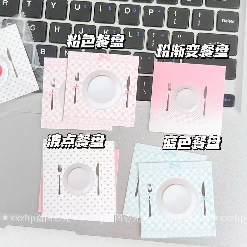 Korean-Style Ins Pink and Blue Dinner Plate Packaging Material 25mm Idol Badge Card Back Creative Gift Packaging Simple Korean-Style Ins Pink and Blue Dinner Plate Packaging Material 25mm Idol Badge Card Back Creative Gift Packaging Simple