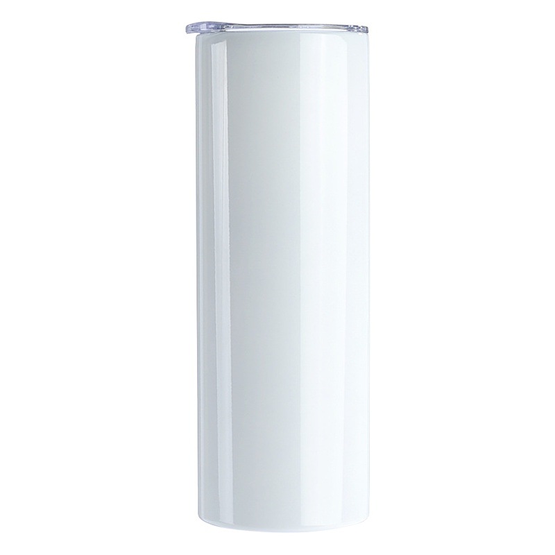 20oz taza de acero inoxidable sublimación taza recta de doble capa de aislamiento recto taza de paja Recubrimiento de transferencia 30oz taza de coche