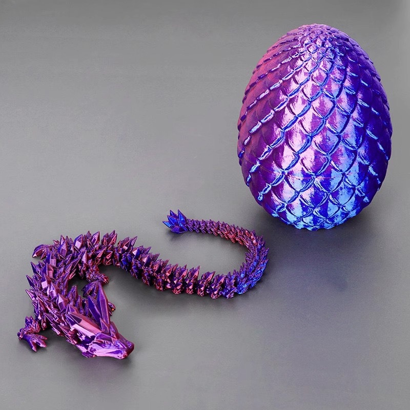 8.5cm 드래곤 알 + 22cm 크리스탈 드래곤 [레이저 퍼플]