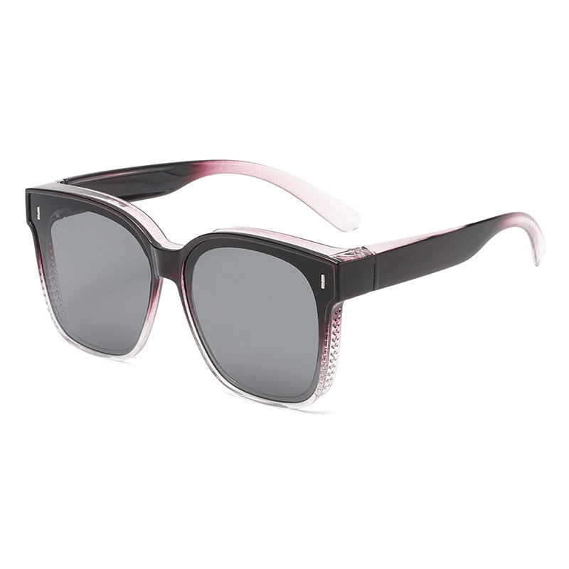 Style 02-black and purple frame