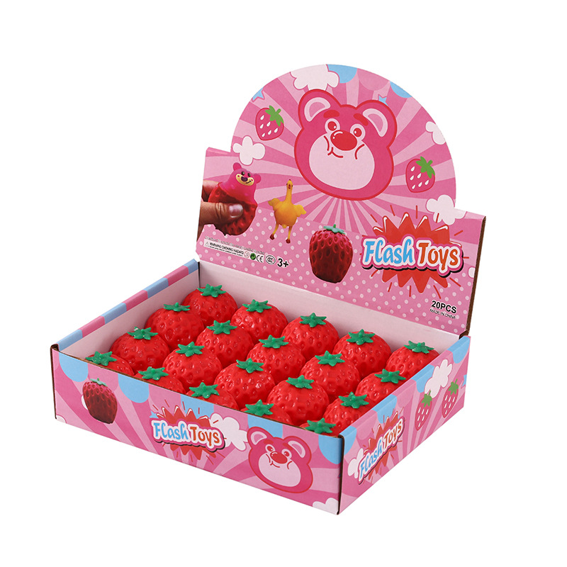 Taza de fresa extruida juguetes creativos osos pellizco pellizco Le desempaquetar artefactos mágicos taza de fresa extruida taza de venta caliente