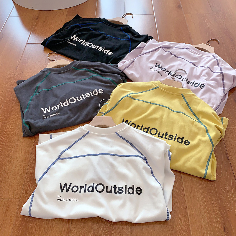 Warm Technology, Loose-Fitting Slimming Double-Sided Thermal Velvet Hasselblad Line Long-Sleeve Sports T-Shirt Base Layer for Couples