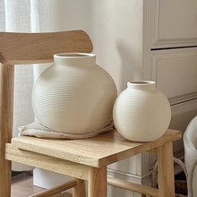 陶瓷花瓶插花摆件高级感小众中式白色创意花器迷你小花瓶陶瓷摆件