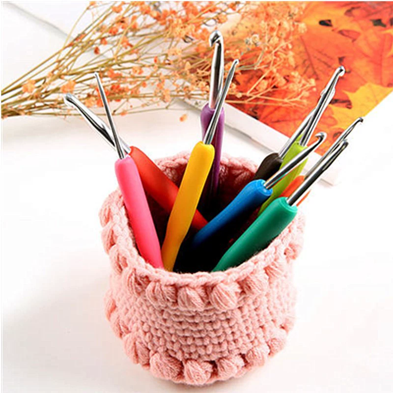 Мягкая ручка крючок игла металлическая игла из нержавеющей стали силиконовая Мягкая ручка материал инструмент костюм DIY Материал Пакет