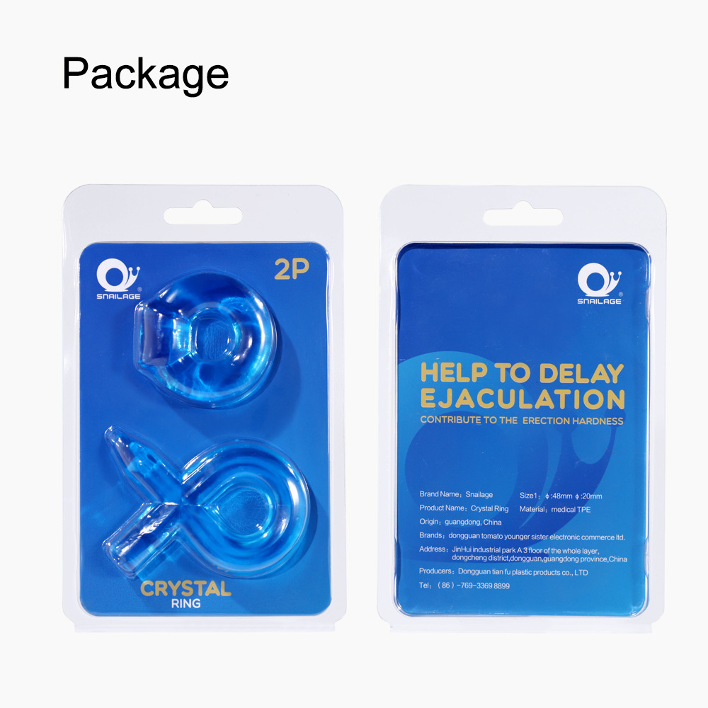 Sexschloss aus Kristall im Bleistiftstil für Männer, Präzisions-Verschlussring, Therapieset, vakuumgeformte Verpackung, zwei als Erwachsene verpackt_voghion.com