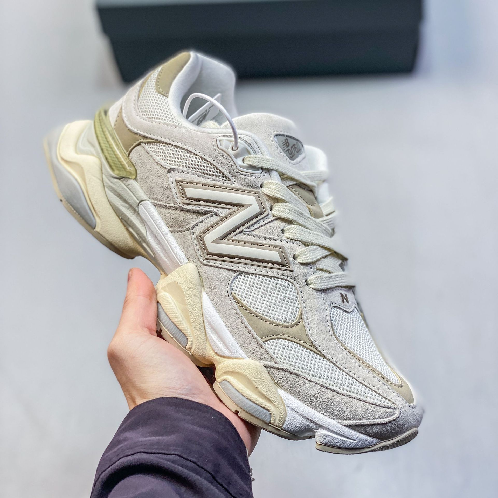 Pure original NB9060 retrógrado zapatos de zapatos de papá cómodos de amortiguación universal para hombres y mujeres zapatos deportivos de viaje y ocio