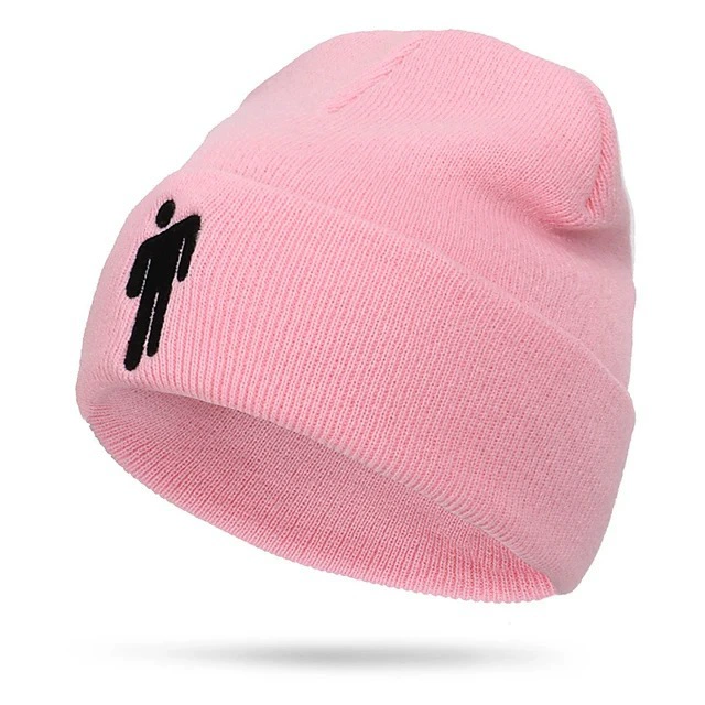 Knit beanie Billie Eilish-style, adjustable unisex hat, multiple colors