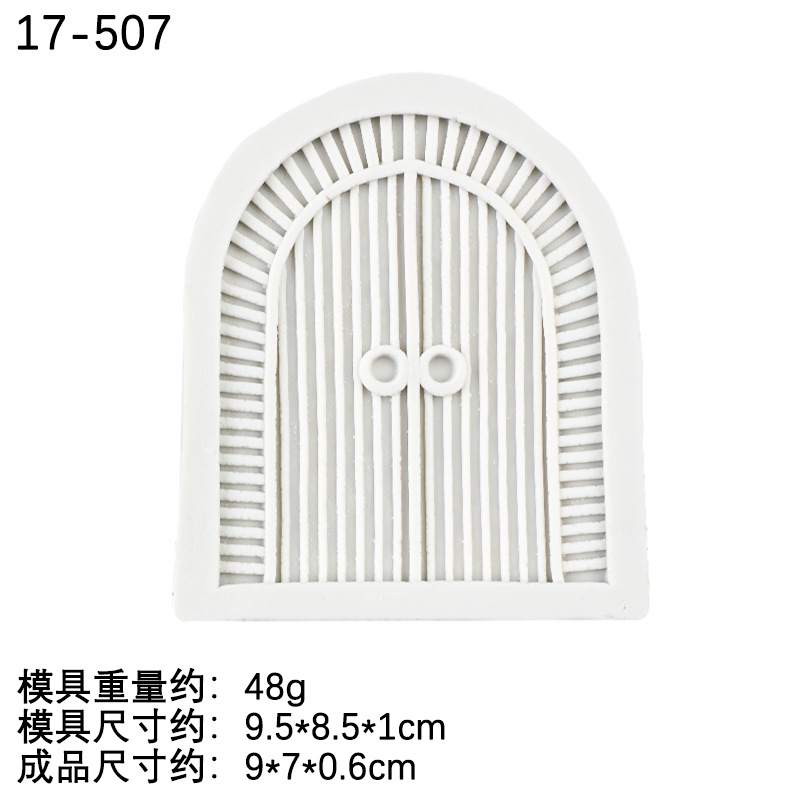 Cuento de hadas de dibujos animados puerta de madera decoración de la torta molde fondant amor ventana chocolate molde de silicona líquida