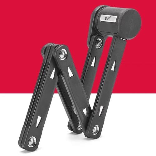 Bicycle foldable lock joint lock electric bike mountain bike lock e-bike motorbike lock anti-theft anti-shear lock golden lock