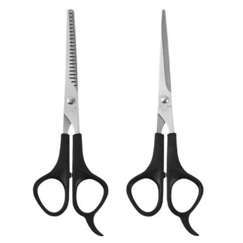Wholesale beauty and hairdressing tools, haircut, stainless steel thinning tooth scissors, flat scissors, pet scissors, card set