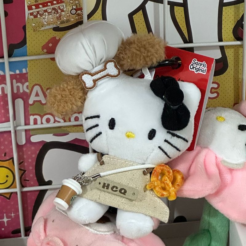 粉墨kitty小香风裙摆玩偶背包挂件ins风高级感精致挂饰爱心扣钥匙|undefined