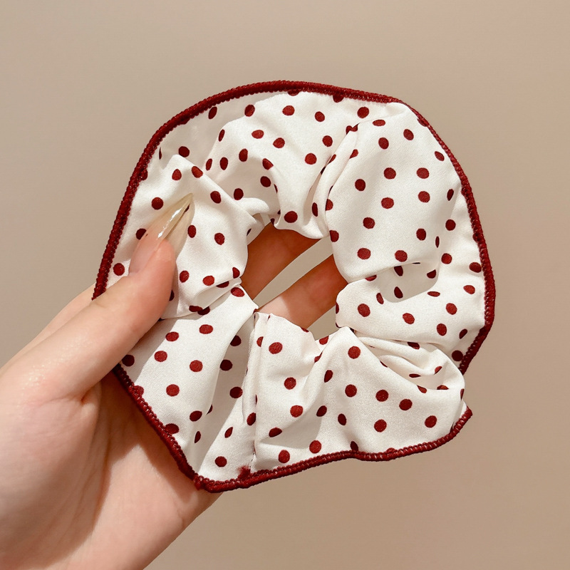 Temperamento floral intestino grueso anillo para el cabello bola femenina cabeza cuerda dulce cola de caballo cuerda para el cabello banda de goma de alta calidad accesorios para el cabello al por mayor