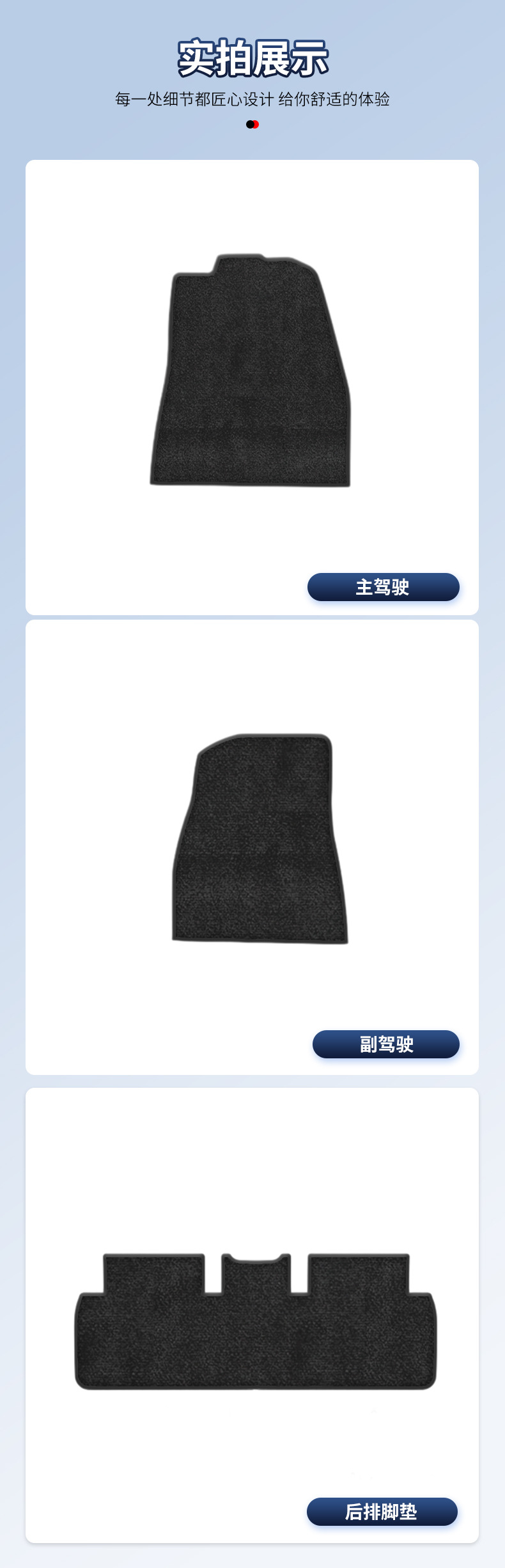 Suitable for 24 Models of Right-Hand Drive New Tesla Models, Model 3 Anti-Abrasion Car-Specific Nylon Floor Mats