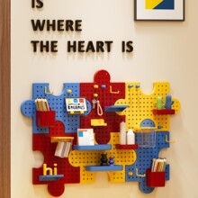 免打孔洞洞板拼图墙饰精美收纳板子墙面创意儿童书桌学习桌置物架