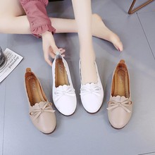 Women's shoes.蝴蝶结尖头单鞋女2024春夏秋季新款软底豆豆鞋子女