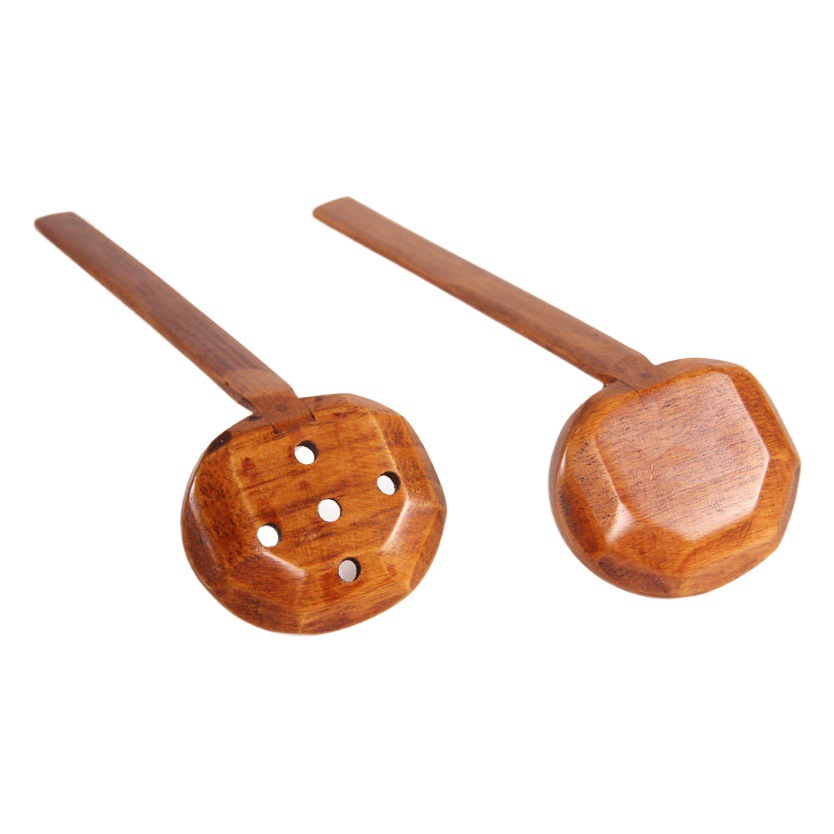 Daxin transfronteriza Venta caliente cuchara de ramen japonés tortuga cuchara de sopa de uñas colador sabor de madera ramen cuchara olla caliente cuchara con letras