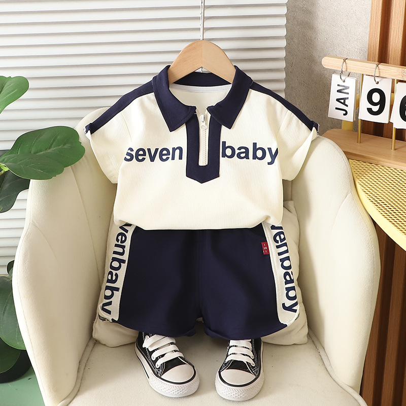子供半袖セット夏男の子服女の子tシャツ赤ちゃん夏服服2025新しい子供服ファッション|undefined