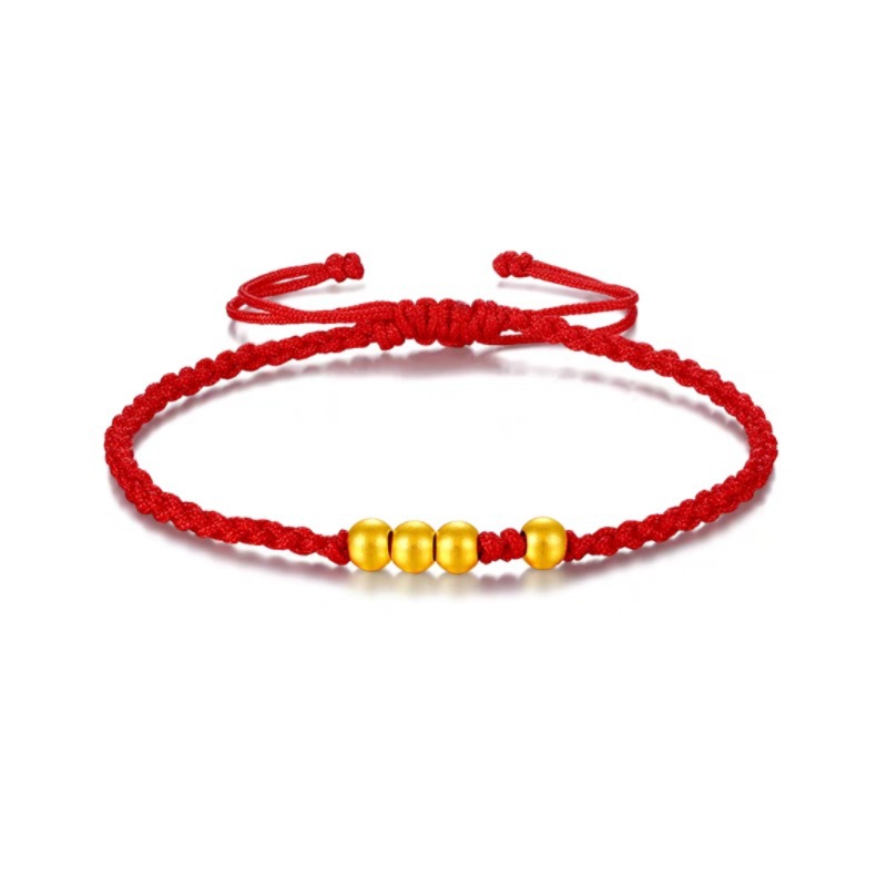 평생 4금구슬팔찌(빨간줄)