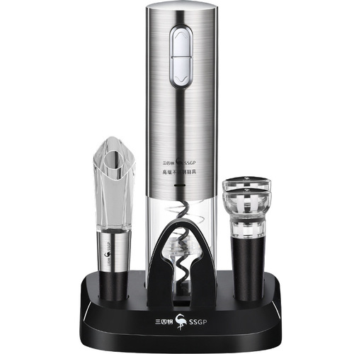 Sansi Steel Wine Opener Stainless Steel Electric Wine Opener Automatic Wine Opener Household Red Wine Bottle Opener