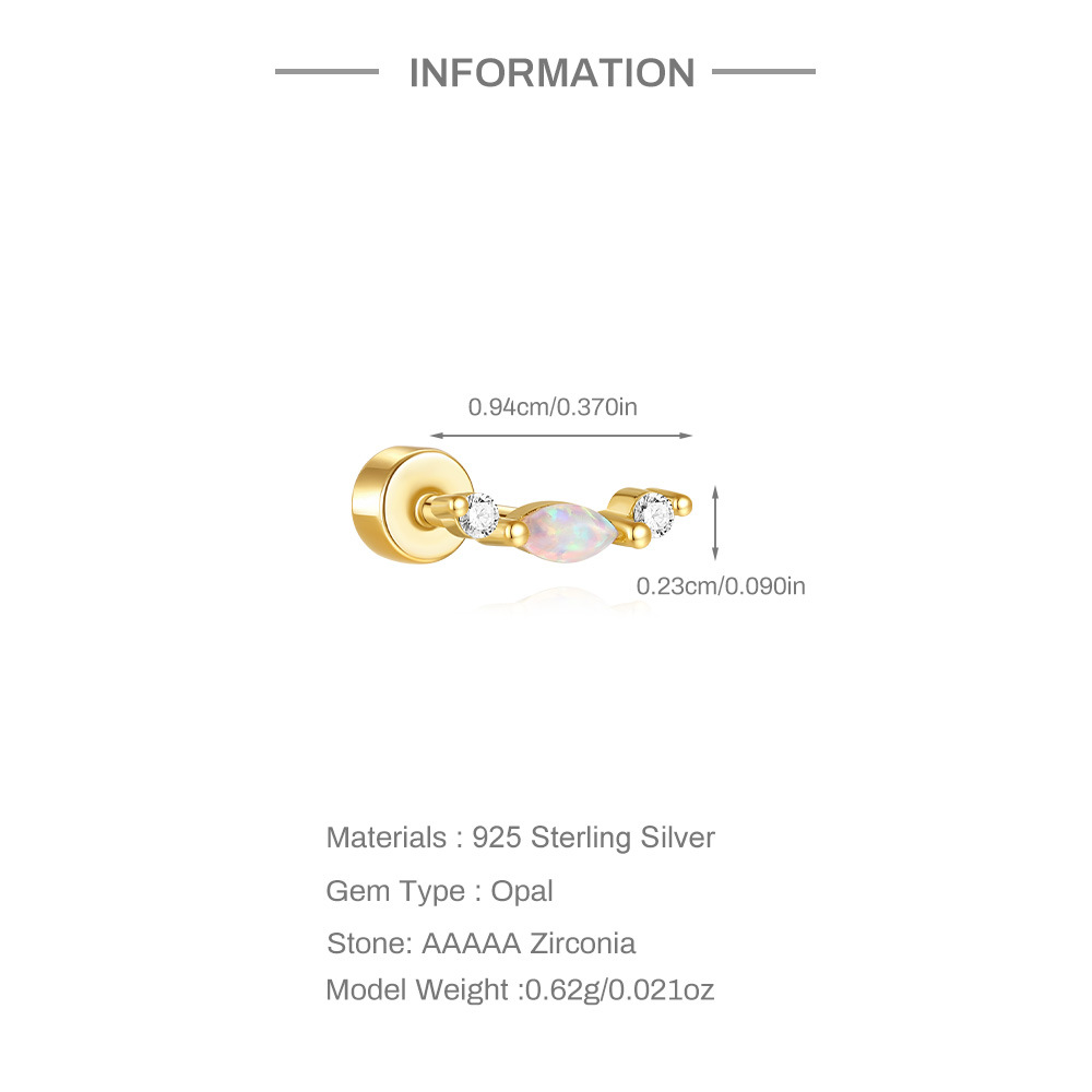 1g Weight 925 Sterling Silver Ear Needle Material Ear Studs Classification 1 Piece Quantity Daily, Street Occasion 925 Sterling Silver Material Geometric Pattern All Seasons Season Unisex Gender Plating Design Simple Style, Classic Style Style 1 Piece 925 Sterling Silver 925 Sterling Silver Earrings Geometric Ear Studs 无