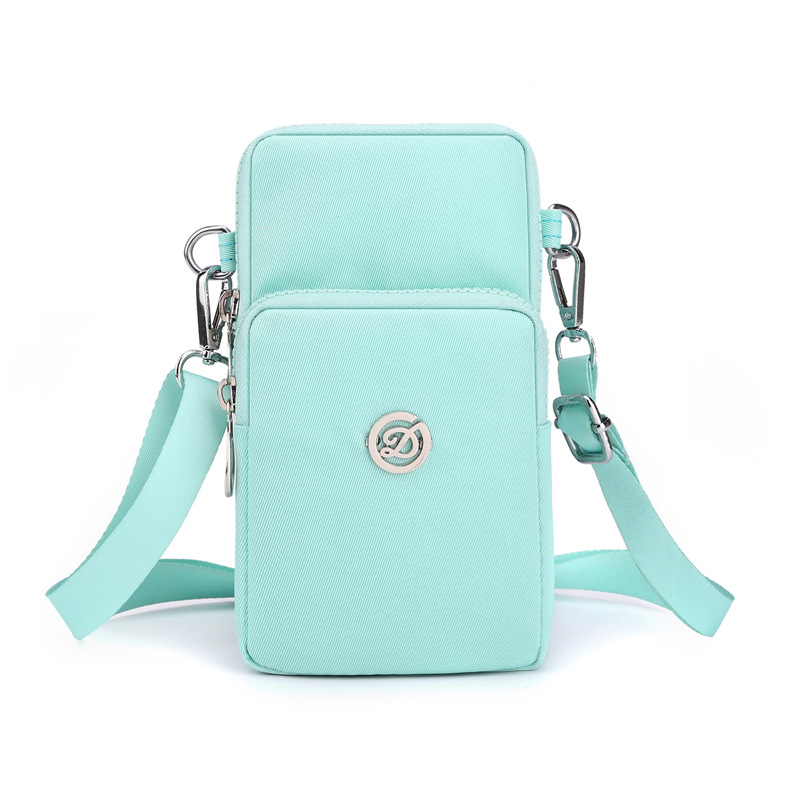 Bolsa de teléfono móvil al por mayor transfronteriza bolsa de mensajero de las mujeres Mini bolsa pequeña bolsa de muñeca bolsa de teléfono móvil Halter monedero tela